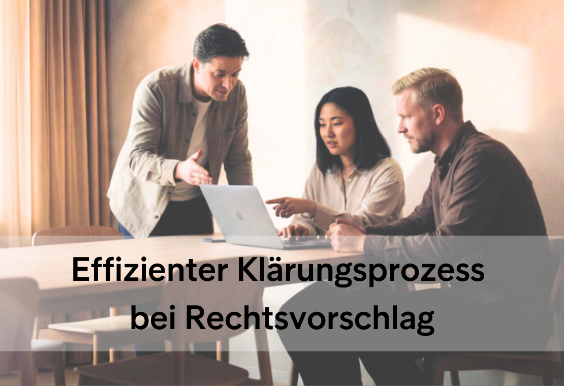 Rechtsvorschlag im Inkasso: Effizienz durch einen transparten Klärungsprozess