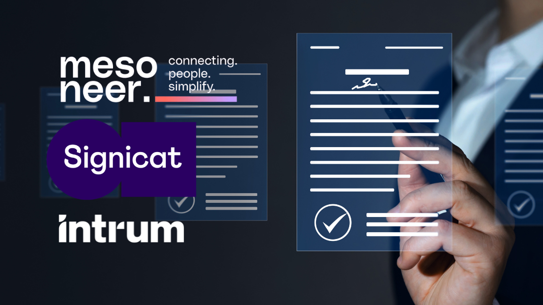 Digitales Signieren: Partnerschaft zwischen Intrum, Signicat und mesoneer 